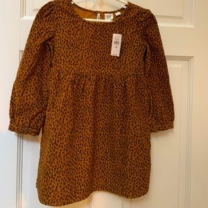 NWT girls size xs 4-5 Corduroy print dress